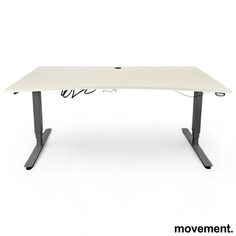 Solgt!Skrivebord med magebue, elektrisk - 1 / 2