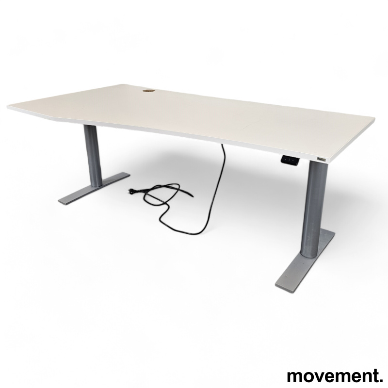 Solgt!Skrivebord i hvitt / grå fra - 2 / 2