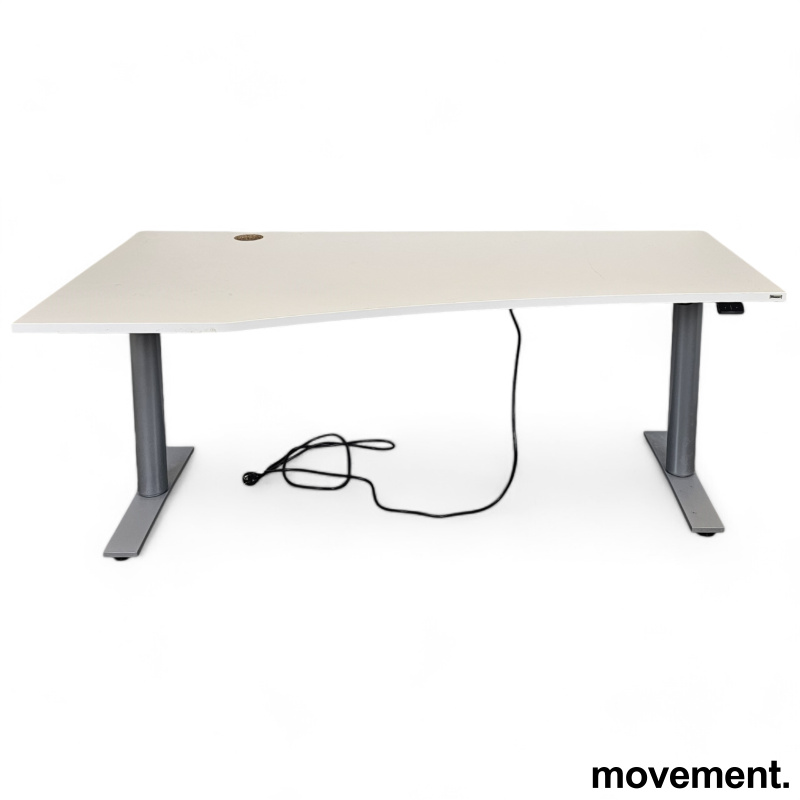 Solgt!Skrivebord i hvitt / grå fra - 1 / 2