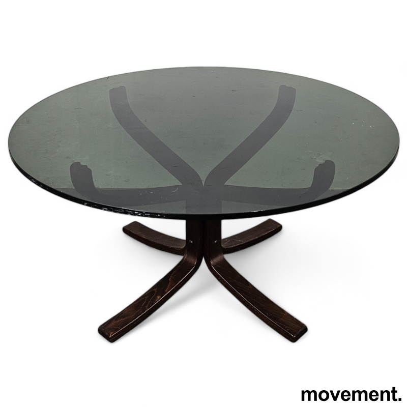 Loungebord / sofabord i mørkt glass - 1 / 4