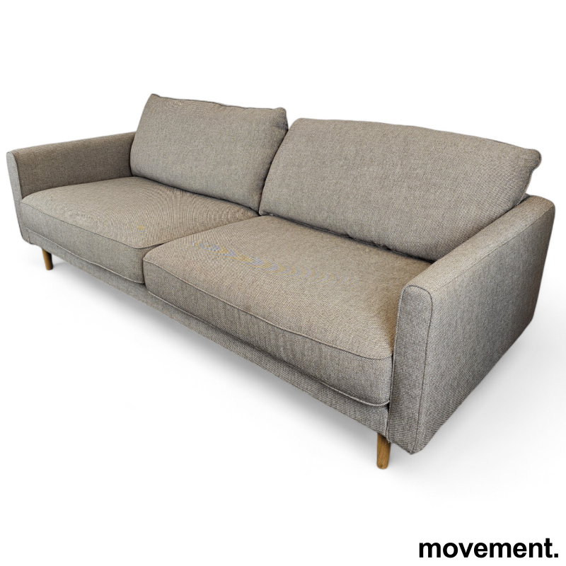 Solgt!Sofa i gråbrunt stoff fra IKEA, - 2 / 2