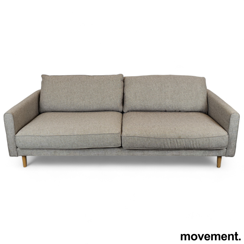 Solgt!Sofa i gråbrunt stoff fra IKEA, - 1 / 2