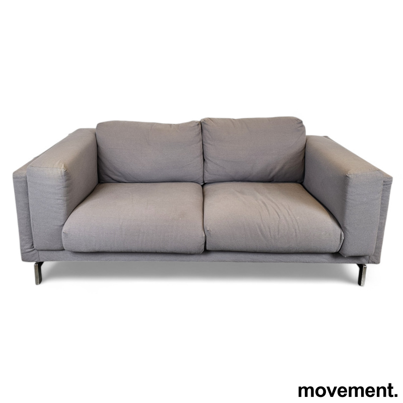 Sofa i grått stoff fra IKEA, 205cm - 1 / 2