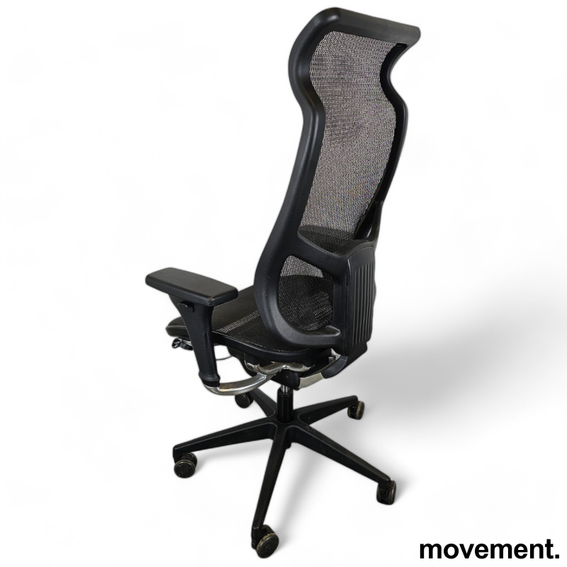 Kontorstol i sort mesh / sort, med - 3 / 3