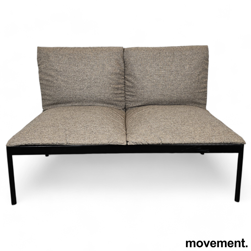 2-seter sofa / lounge i gråbrunt - 1 / 2