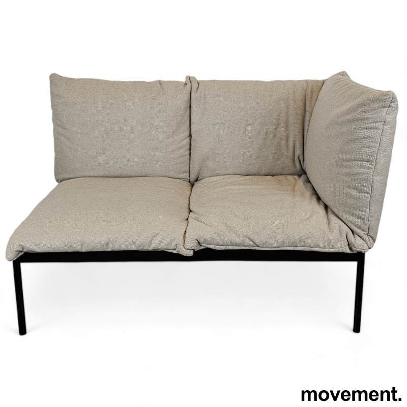 2-seter sofa / lounge i beige stoff - 1 / 2