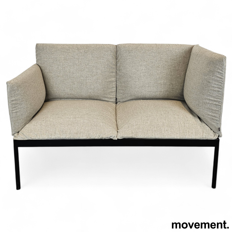 2-seter sofa / lounge i lyst grått - 1 / 2
