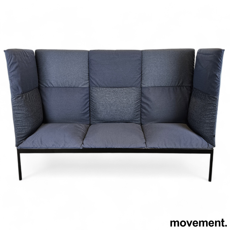 3-seter sofa / lounge i gråblått / - 1 / 2