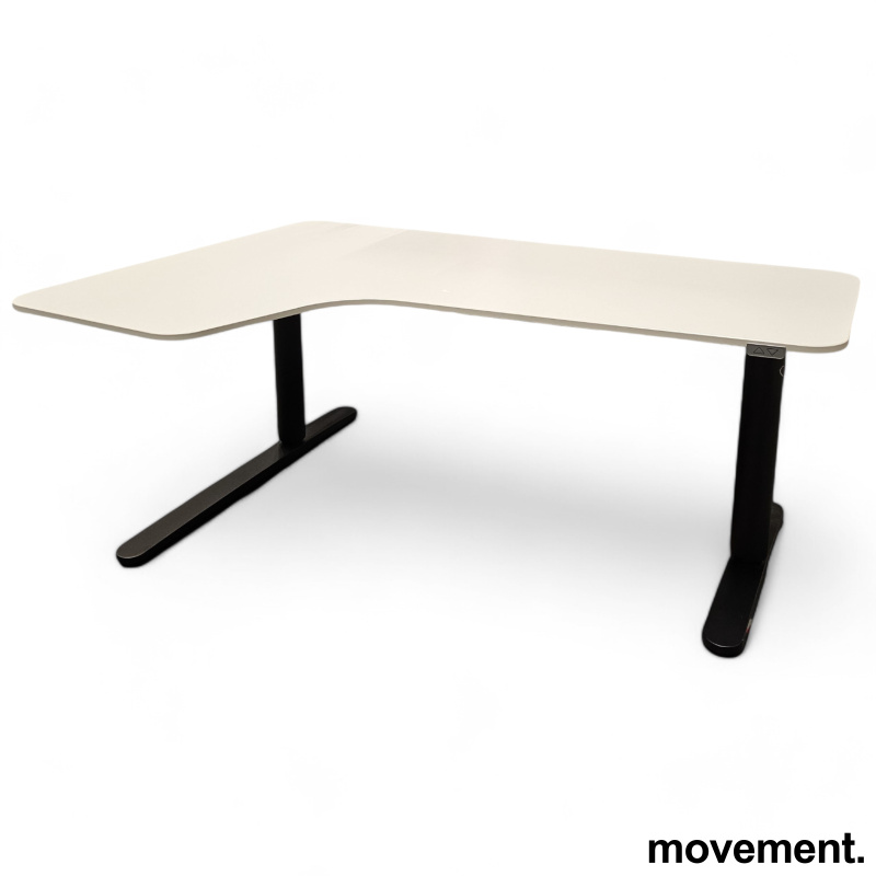 Solgt!IKEA Bekant hjørnebord i hvitt / - 2 / 2