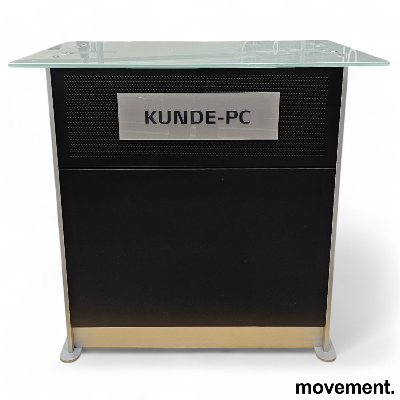 Miniresepsjon / kundemottak i sort - 1 / 4