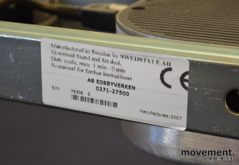 Solgt!Understell for skrivebord med - 4 / 4