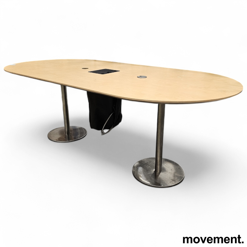Solgt!Møtebord / konferansebord i bjerk / - 2 / 2