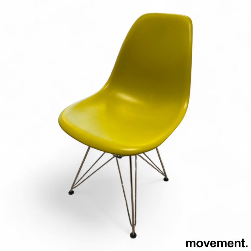 Solgt!Vitra DSR besøksstol i limegrønt / - 1 / 3