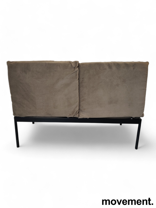 2-seter sofa / lounge i gråbrunt - 2 / 4
