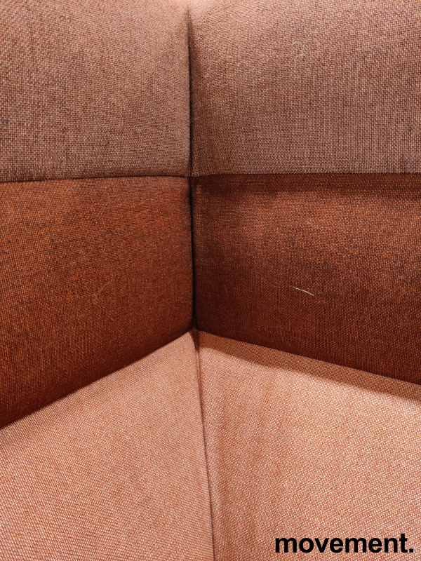 Solgt!Sofa / alkovesofa i rødtoner, stoff - 9 / 10