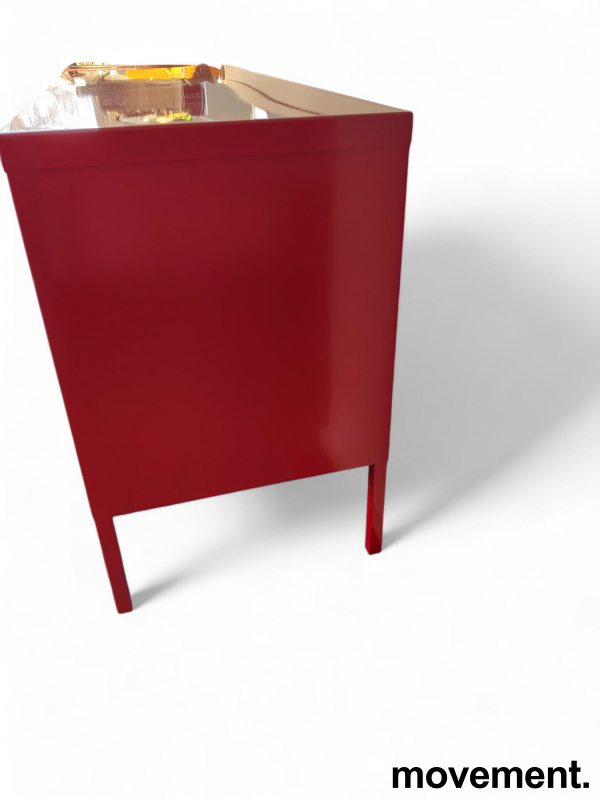 Solgt!Ikea-skap / skjenk i rødlakkert - 2 / 4
