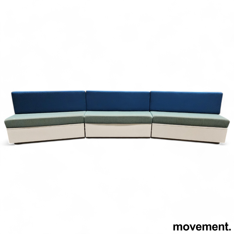 Loungesofa / kantinesofa i blå / - 1 / 4