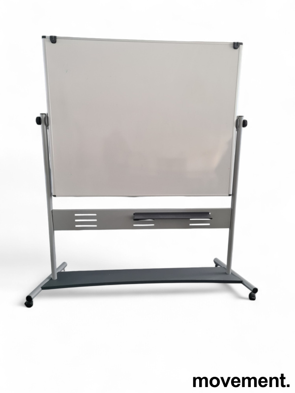 Solgt!Whiteboard vendbart på hjul , - 1 / 2