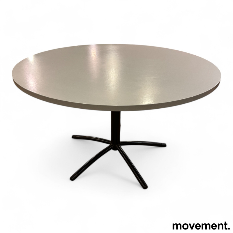 Rundt kantinebord i grått / sort, - 1 / 2