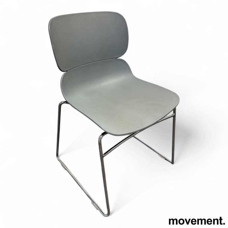 Konferansestol i grått / krom, Molo - 1 / 2