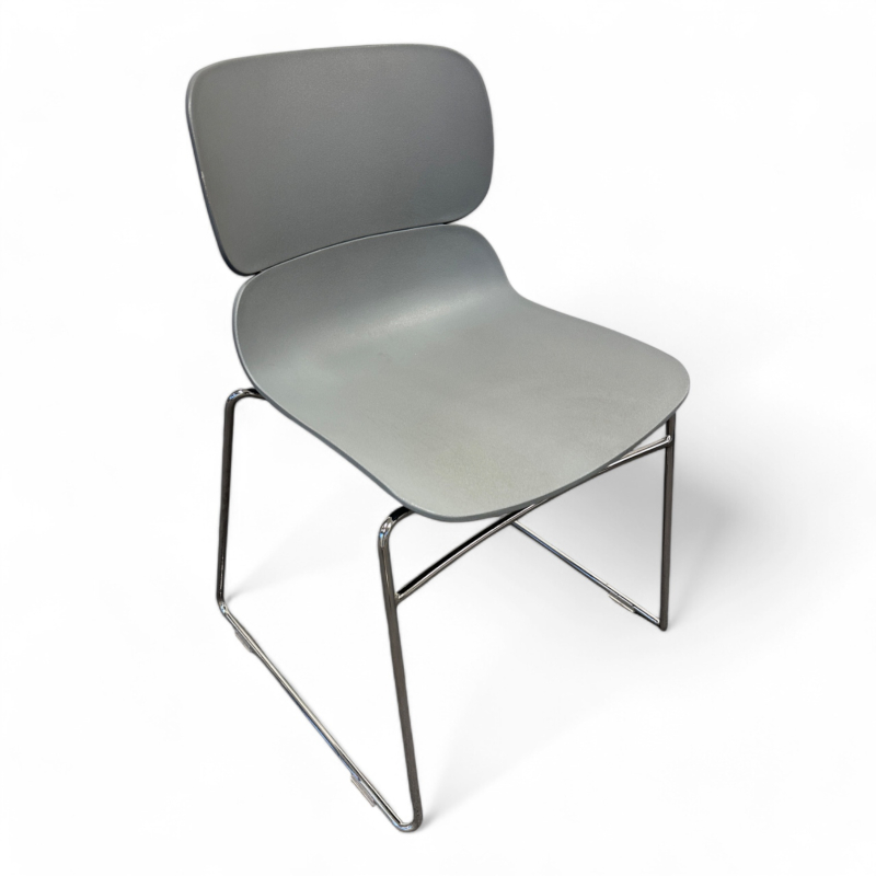 Konferansestol i grått / krom, Molo