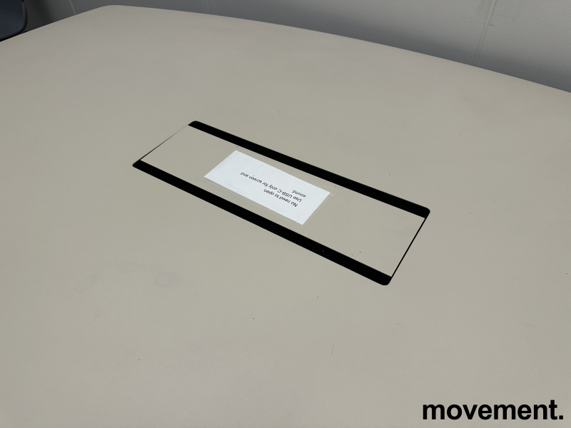 Solgt!Møtebord i beige linoleum fra Duba - 2 / 3