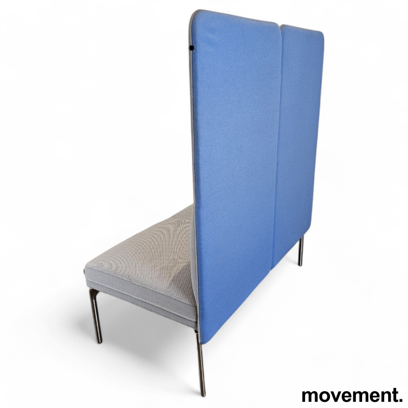 2-seter sofa / loungesofa i lys blå - 3 / 4