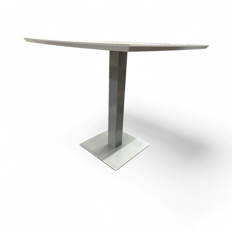 Lite møtebord i hvit / grått,