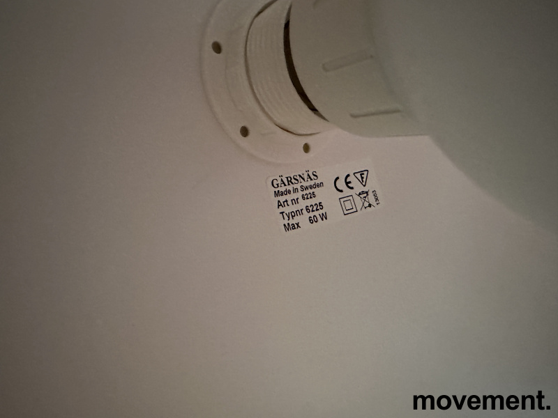 Solgt!Gulvlampe / stålampe i hvitt / ask - 2 / 2