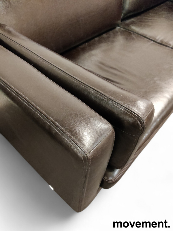 Solgt!Sofa i brunt skinn, Ikea modell - 4 / 4