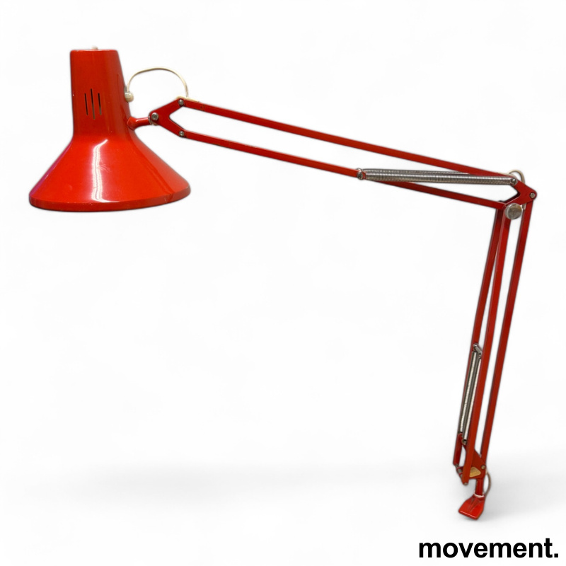 Solgt!Vintage Luxo-lampe i rødt, L-1P, - 1 / 2