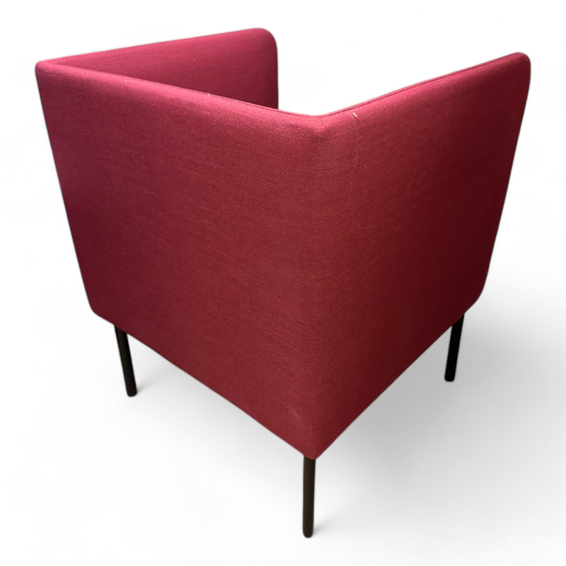 Loungestol / lenestol i vinrødt