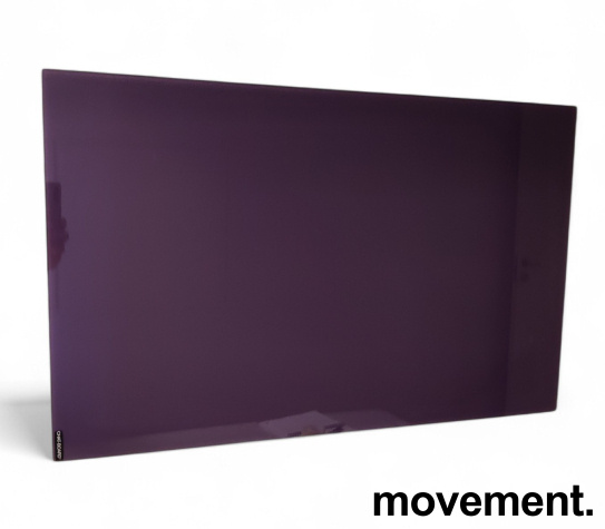 Stk. 13 Whiteboard lilla i glass fra Chatboard, 80x70cm, pent brukt Chatboard