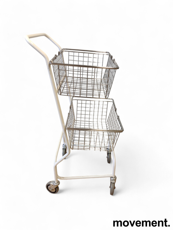 Plukktralle / handlevogn i  krom, - 4 / 4