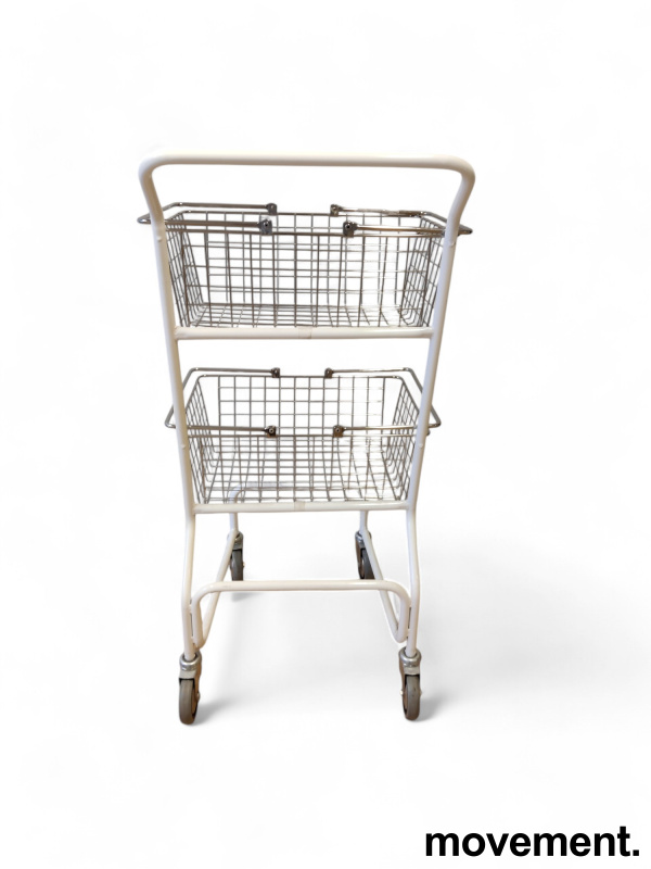 Plukktralle / handlevogn i  krom, - 3 / 4