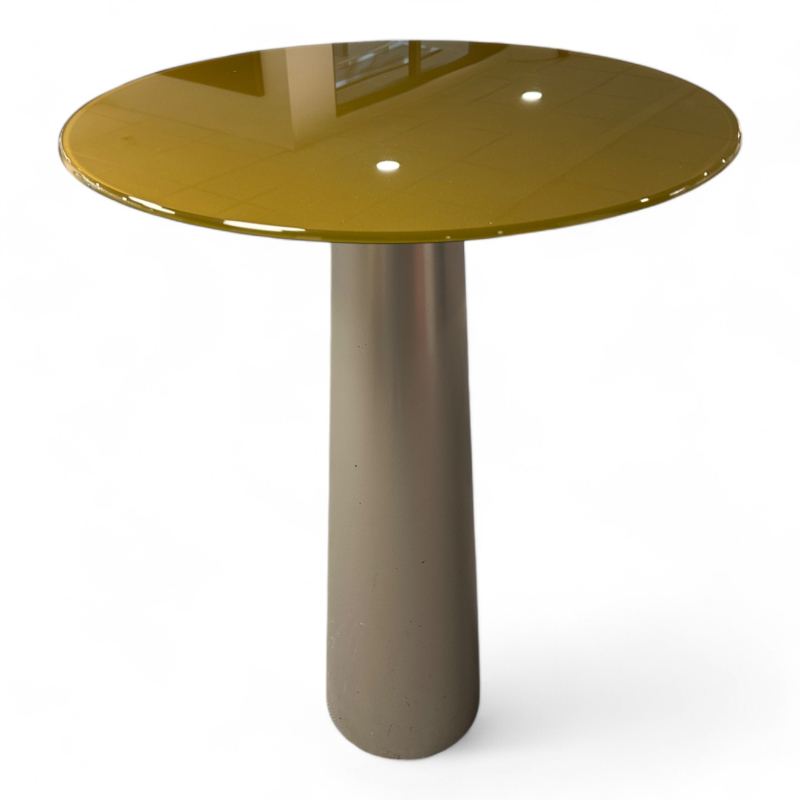 Barbord / ståbord i gult glass /