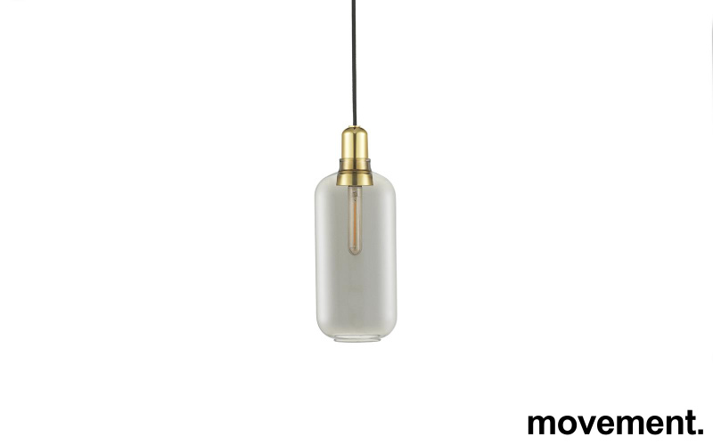 Taklampe i brass / smoke fra