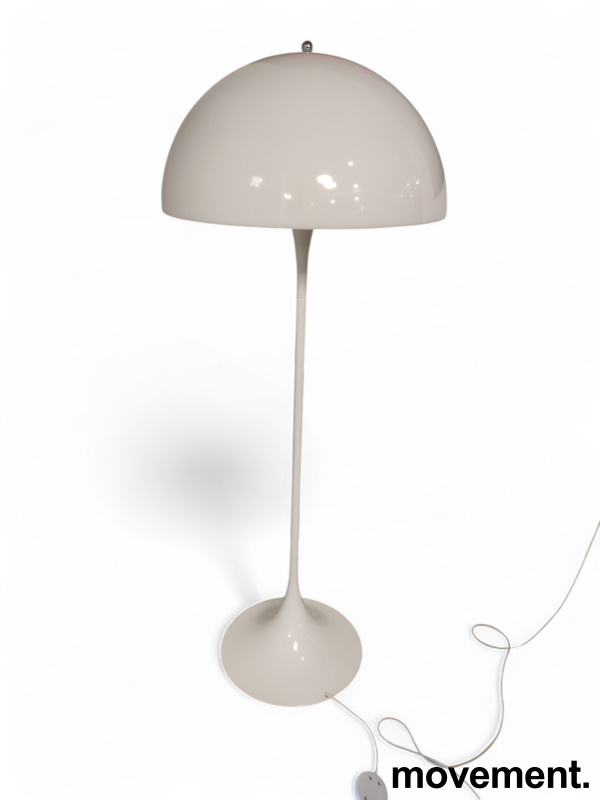 Solgt!Stålampe, Panthella Gulvlampe White - 1 / 3