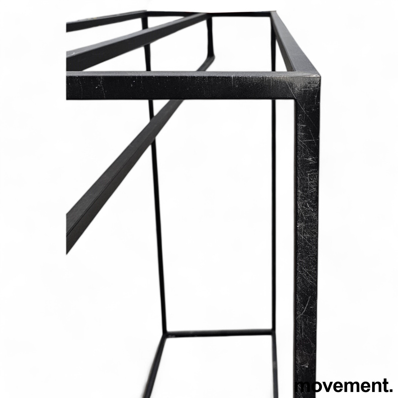 Solgt!Klesstativ i sortlakkert metall, - 5 / 5