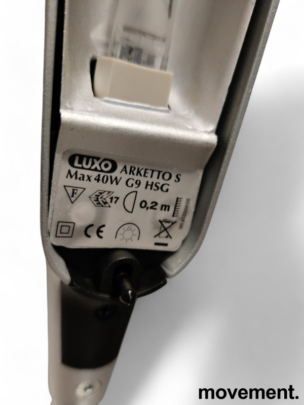 Luxo Arketto sølv/ alu, 40w, med - 2 / 3