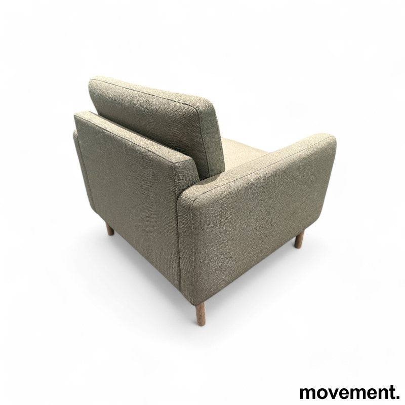 Loungestol / lenestol i beige stoff - 2 / 2
