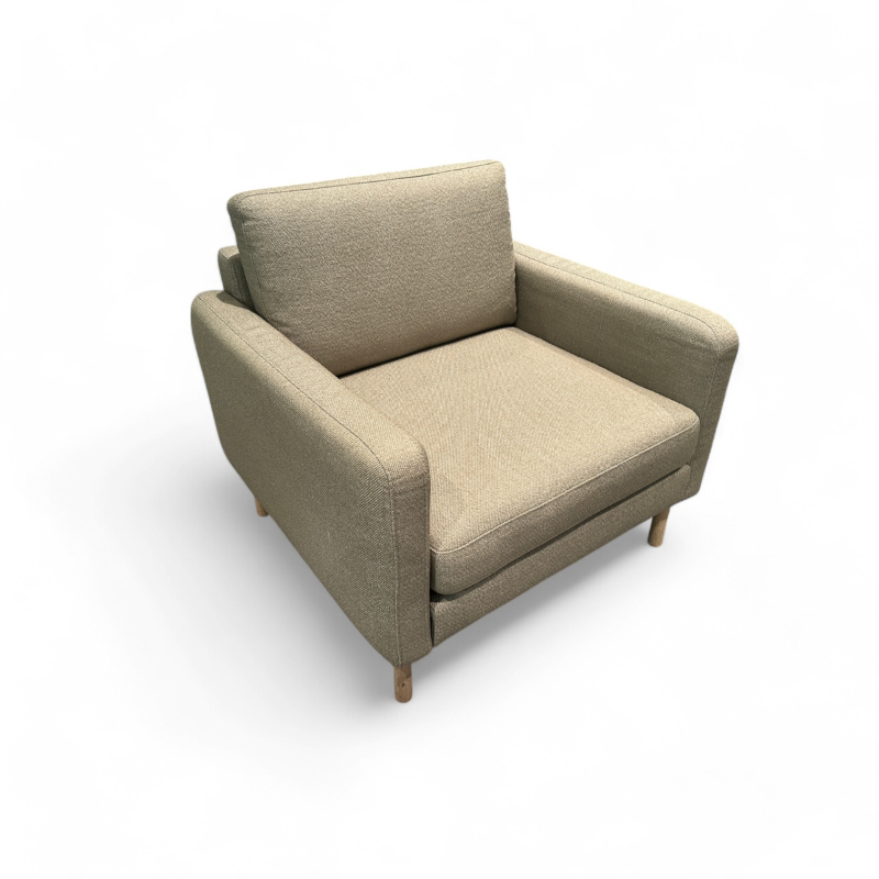 Loungestol / lenestol i beige stoff
