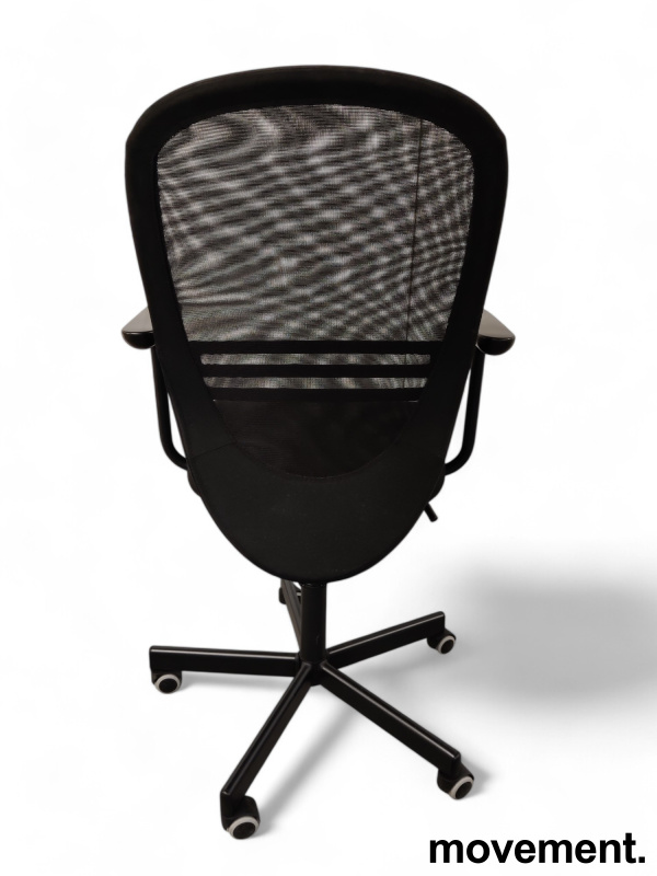 Solgt!IKEA Flintan kontorstol i sort, - 4 / 4