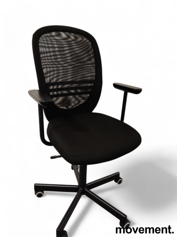 Solgt!IKEA Flintan kontorstol i sort, - 2 / 4