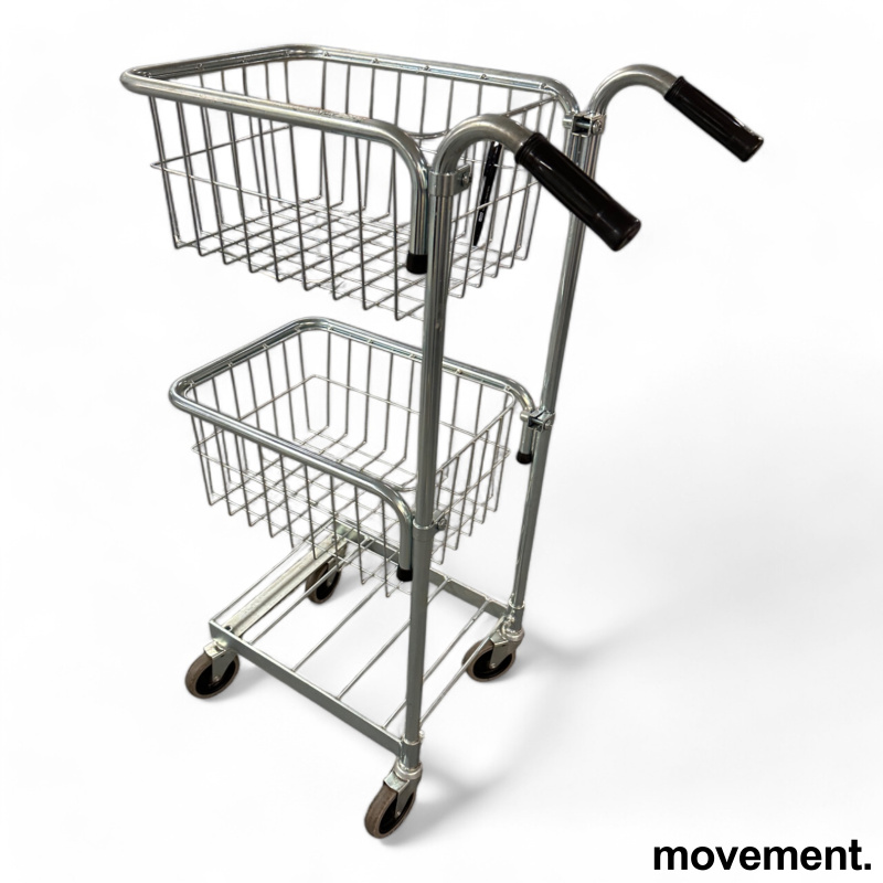 Plukktralle / handlevogn i metall,