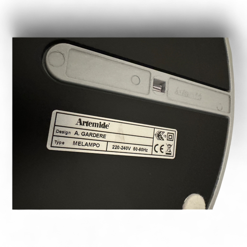 Stålampe / gulvlampe i lys grå /