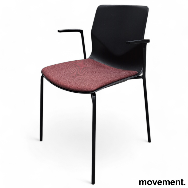 Besøksstol /  konferansestol i rødt - 1 / 3