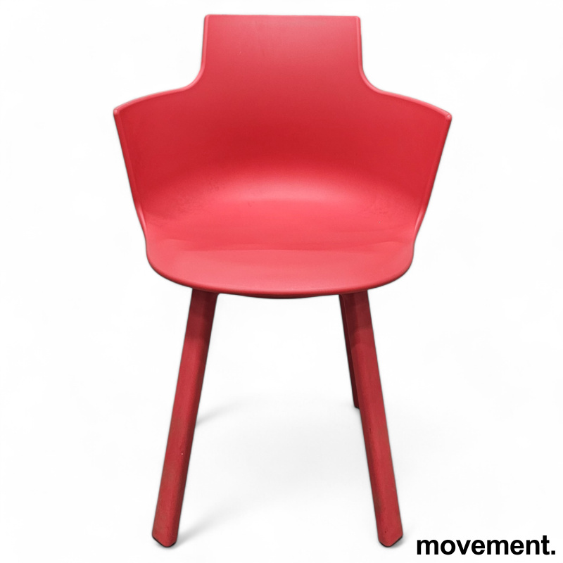 Spisestol / kantinestool i rød - 2 / 3