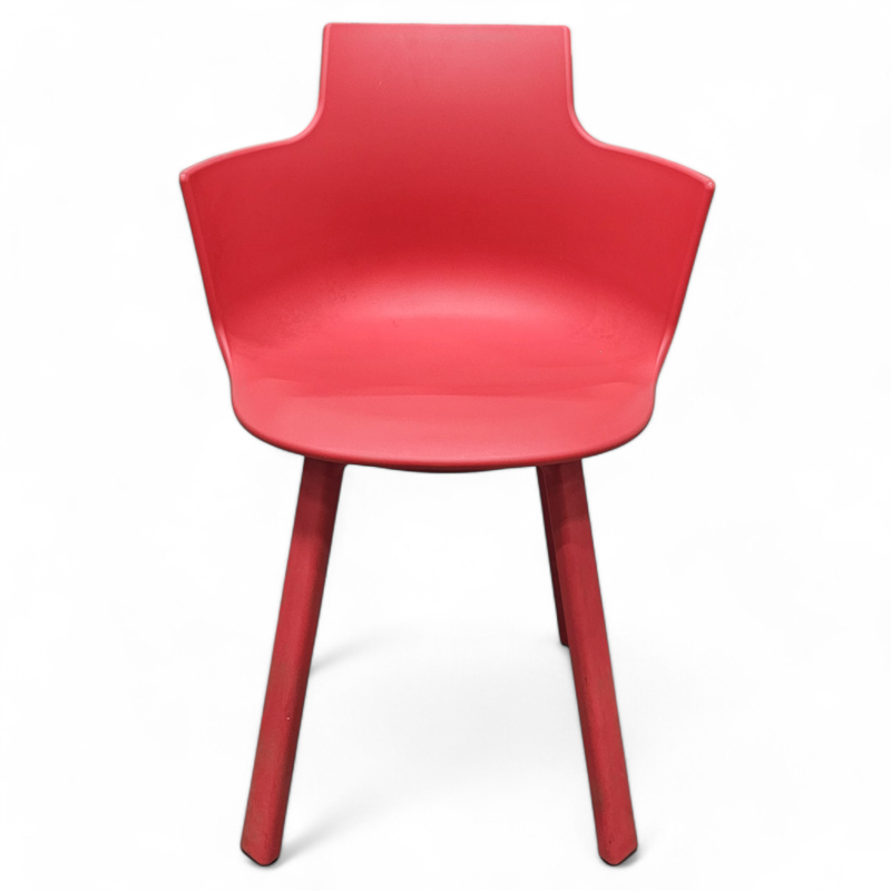 Spisestol / kantinestool i rød