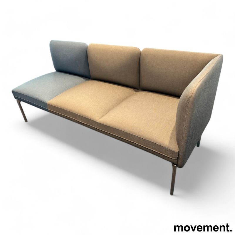 3-seter sofa / lounge i blått og - 2 / 2